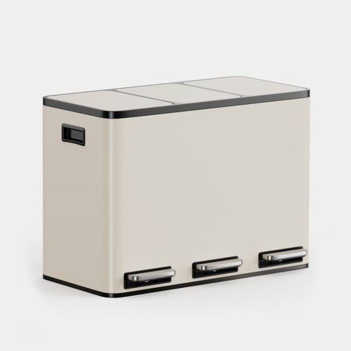 Vonhaus matte triple bin 45l - triple,