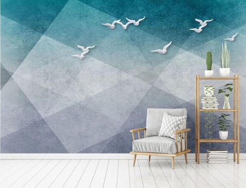 Green graphic bird - graphic, b9693