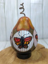 Gourd Art Butterfly Floral