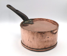 Antique Copper Saucepan with a