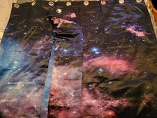 YUANZU Galaxy Curtains - Space Purple Blue Nebula Universe Sky Stars 168x147(cm)