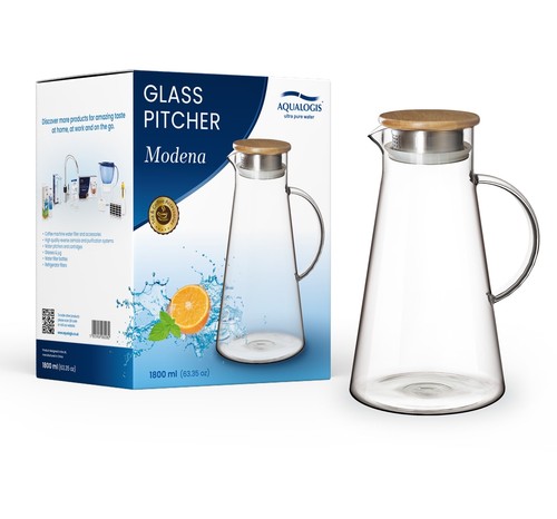 Aqualogis glass pitcher - glass, water