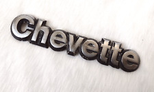 Vauxhall Chevette Car Badge White Metal JF 6975 GM marked 3.2x15.5cm Vintage Org