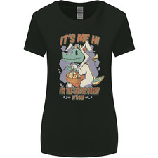 T-Rex Its Me I'm the Easter Bunny Funny Egg Womens Wider Cut T-Shirt