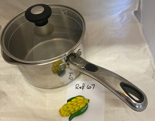 MEYER Quality S/Steel Induction Saucepan + Glass Steamer Lid 18 x 11cm -Ref 67