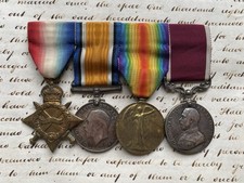 WW1 Long Service Good Conduct Medal Group DVR C. Tait R.F.A