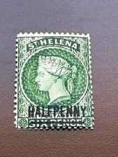 St. Helena 1884 Scott #33 Half