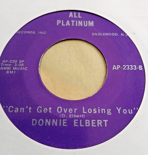 Donnie elbert cant get over - cant,