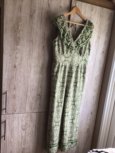 Lipsy green cream wide leg - green,