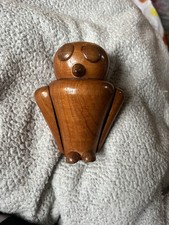 Vintage Wooden Owl 1960