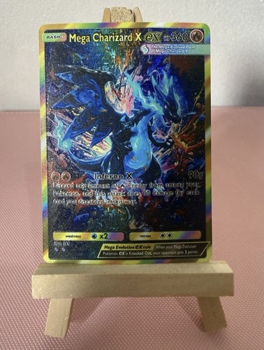 Mega charizard pokemon card - x,