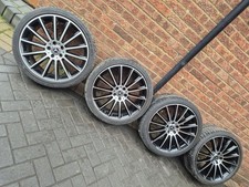 MERCEDES E CLASS 20” AMG ALLOY WHEELS & TYRES W213 4x GENUINE Set Of 4 Turbines