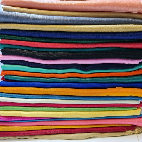 Faux raw silk dupion material - raw,