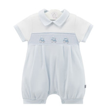BABY BOYS SHORT ROMPERS BLUE