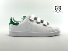ADIDAS Originals Stan Smith Primegreen Stay-Put Closure Sneakers Child Size 2