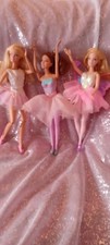 Bundle 3 Vintage Mattel Barbie Ballerina Dolls + Tutus +Slippers PLEASE SEE PIC