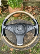 Mercedes Wood Steering Wheel w211 W209 R230 W219 Wooden E Class Clk Cls