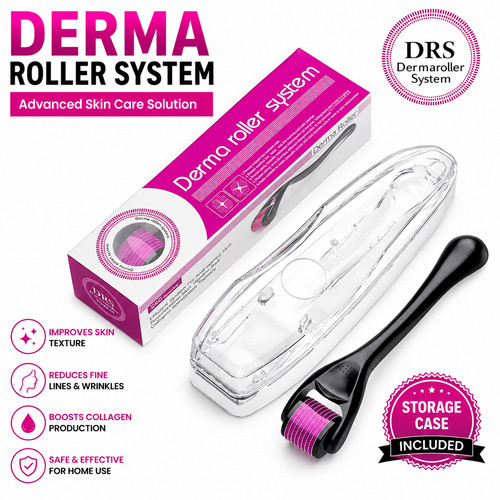 Derma skin roller - skin, titanium