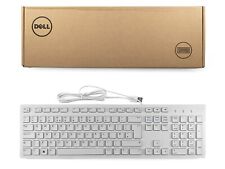Genuine Original DELL USB Keyboard WHITE KB216 SLIM UK Layout 7J1JY