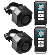 2x USB Motorcycle Motorbike Bike Anti-theft Security Alarm With 2 Remote Control