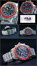 Watch FILA Chronograph Cortina Stainless Steel 10Bar Design Tachymeter FA0783-24