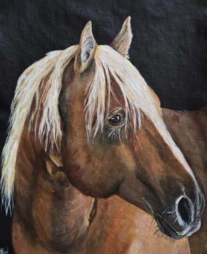 Original horse painting - horse,