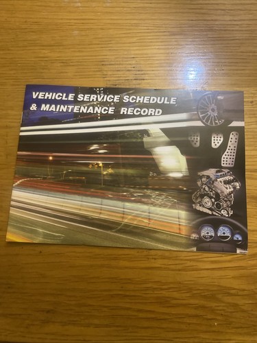 Stamped service history book - service,