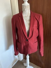 Jack Wills Red Blazer with padded shoulders Size 14