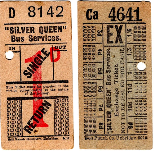 Bus tickets silver - silver, queen