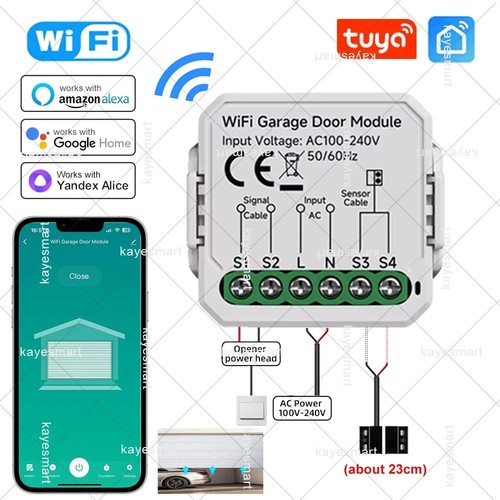 Tuya wifi smart garage - smart, door
