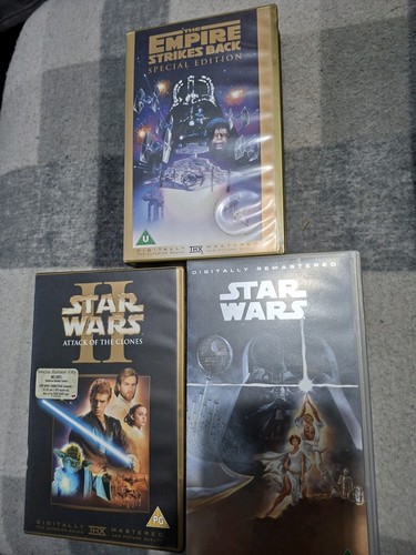 Star wars vhs video tapes - star,