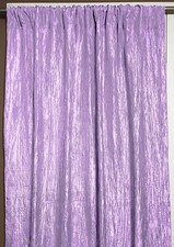 Crinkle Crushed Taffeta Curtains Lilac Color 54x84"  WE3
