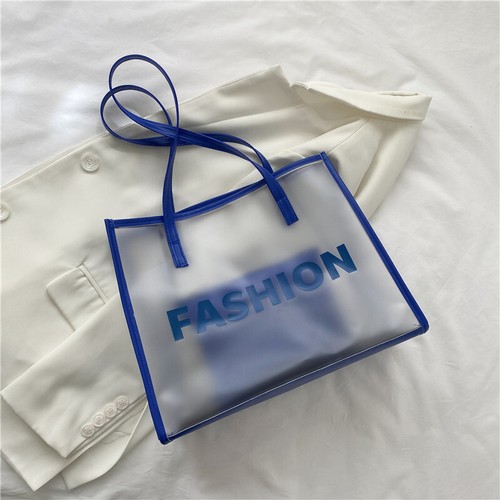 Clear tote bag pvc transparent - clear,