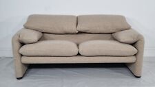 Cassina Maralunga 2 seater in honey boucle in excellent condition