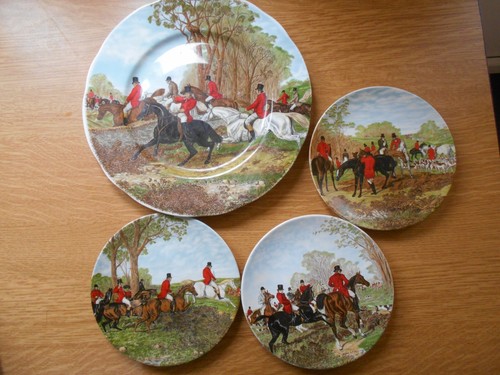 Hunting scene plates 3 - hunting,