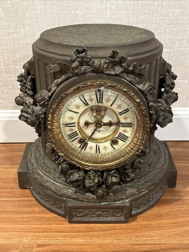 Rare antique ansonia mantel - rare,