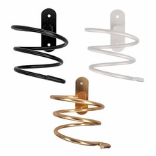 Gold Hair Dryer Wall Mounted Stand Salon Hairdresser Spiral Rack Storage Holder