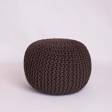 Cotton Knitted Pouffe &