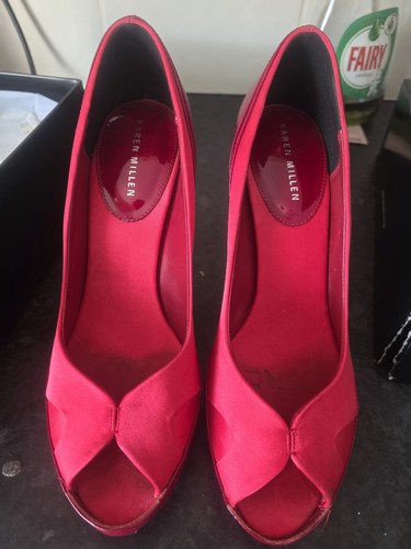 Karen millen red satin - karen,