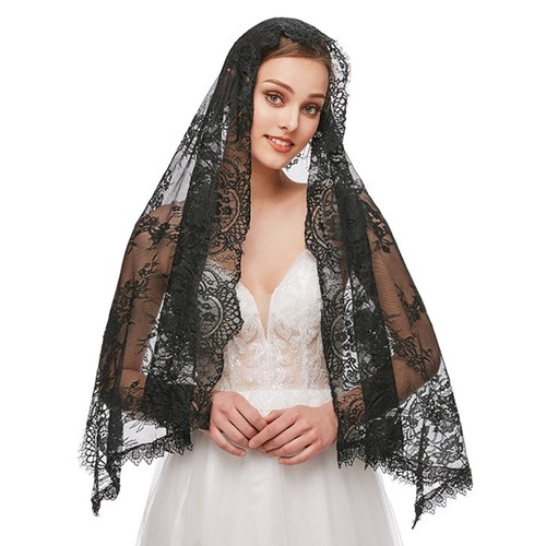 Lace mantilla veil soft - lace,