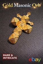 LARGE Masonic Orb Pendant 9ct