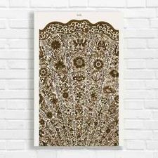 Vibrant Floral Tapestry Sepia