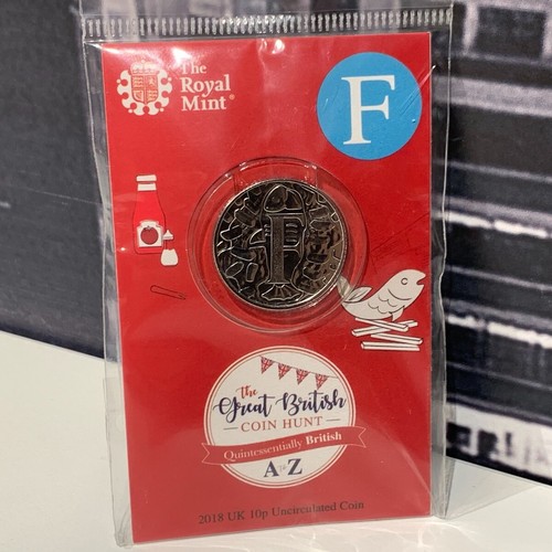 2018 10p alphabet letter coin - 10p,