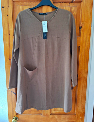 Zanzea brown tunic top - zanzea,