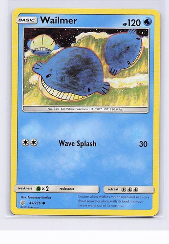 Wailmer 236 pokemon common - pokemon,