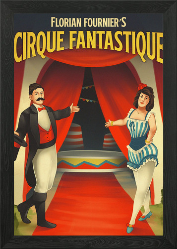 Circus big top entrance framed - top,
