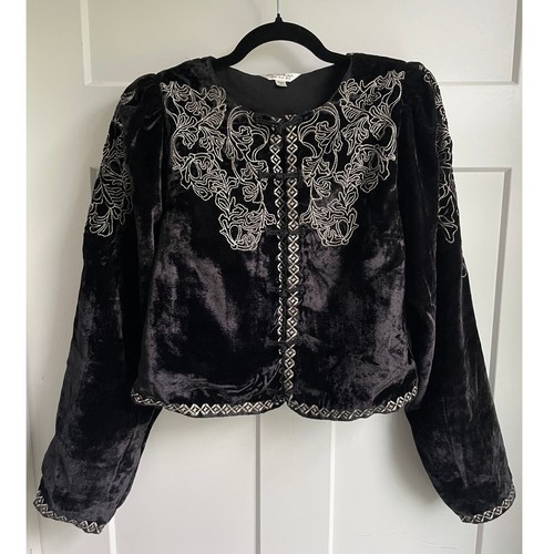 Miss selfridge black - black, velvet