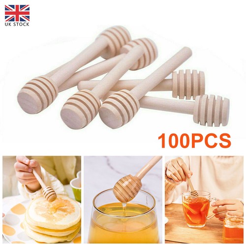 100pcs 8cm mini wooden honey - 100pcs,