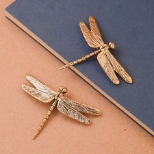 2Pcs Brass Dragonfly Figurines