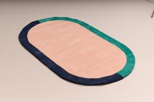 Habitat Pink green blue rug. 166x101 cm